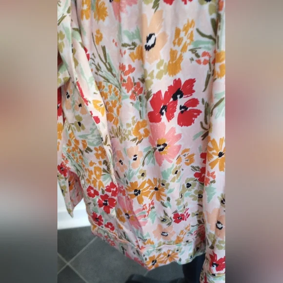 NEW SHORE Willow Romper in Muddled Bloom Size Small Boho Vacation Cottagecore - Picture 7 of 16